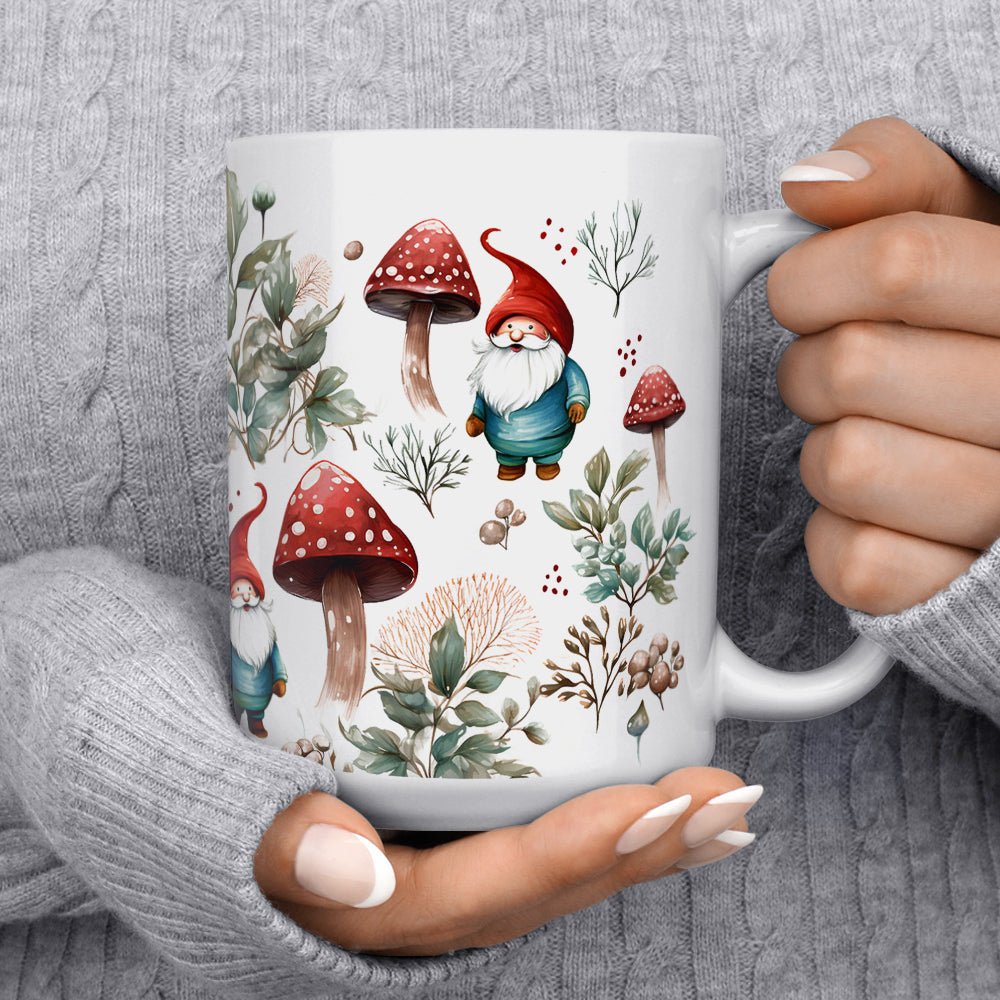Woodland Mushroom Gnome Mug