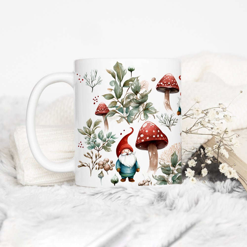 Woodland Mushroom Gnome Mug
