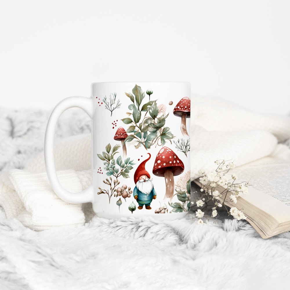 Woodland Mushroom Gnome Mug